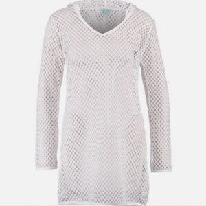 White Cover Up with Hood